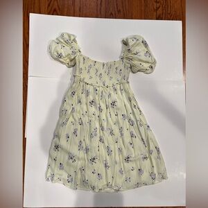 Elegant Floral Puff Sleeve Dress